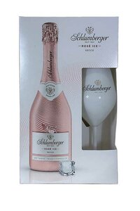 Schlumberger Rosé Ice Secco Giftbox met glas